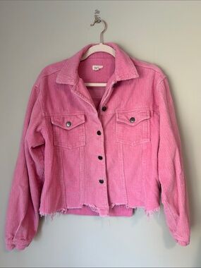 Pol Pink Corduroy Jacket